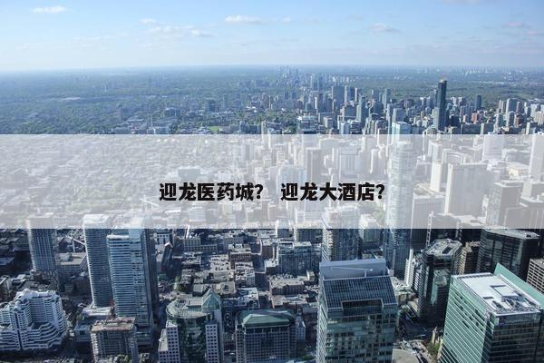 迎龙医药城？ 迎龙大酒店？