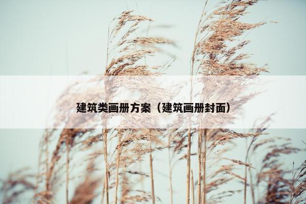 建筑类画册方案（建筑画册封面）