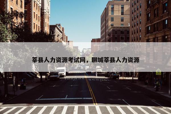 莘县人力资源考试网，聊城莘县人力资源