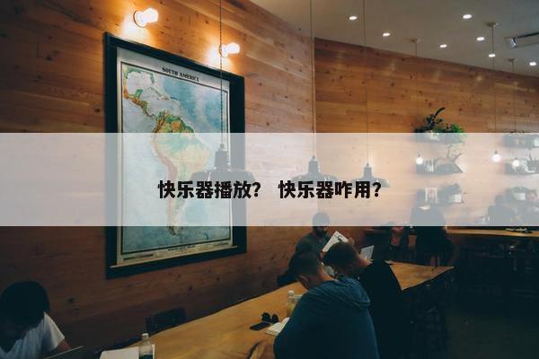 快乐器播放？ 快乐器咋用？