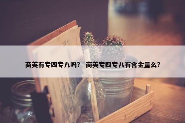 商英有专四专八吗？ 商英专四专八有含金量么？