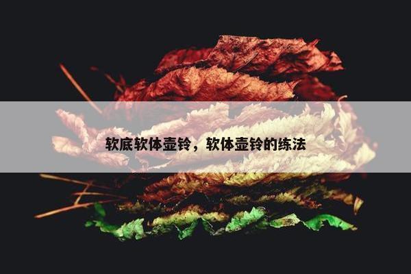 软底软体壶铃，软体壶铃的练法