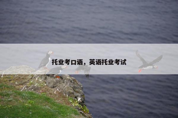 托业考口语，英语托业考试