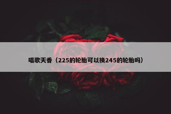 唱歌天香（225的轮胎可以换245的轮胎吗）