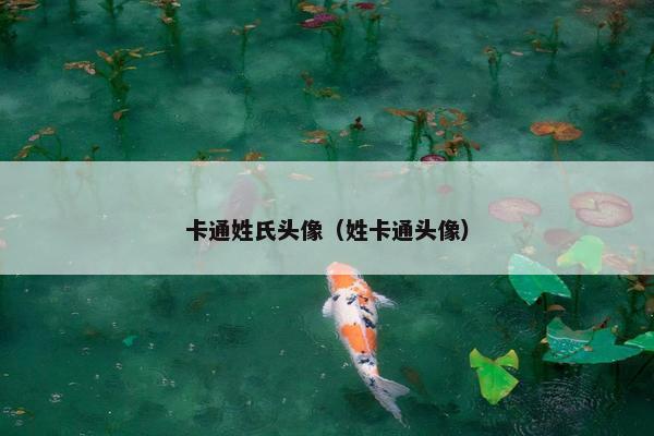 卡通姓氏头像（姓卡通头像）