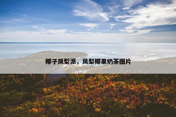 椰子凤梨派，凤梨椰果奶茶图片