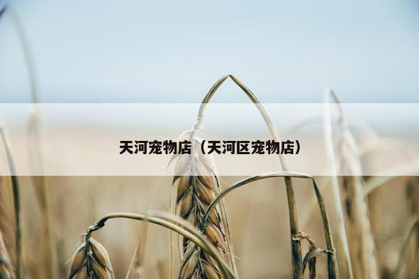 天河宠物店（天河区宠物店）