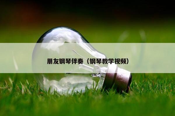 朋友钢琴伴奏（钢琴教学视频）