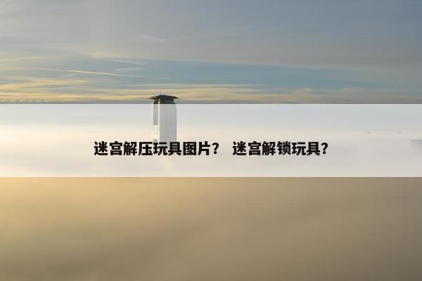 迷宫解压玩具图片？ 迷宫解锁玩具？