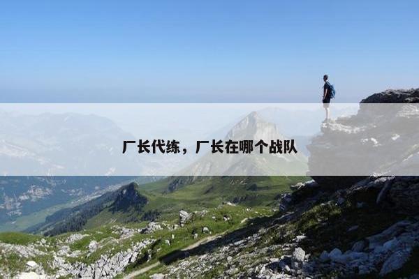厂长代练，厂长在哪个战队