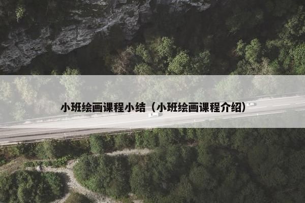 小班绘画课程小结（小班绘画课程介绍）