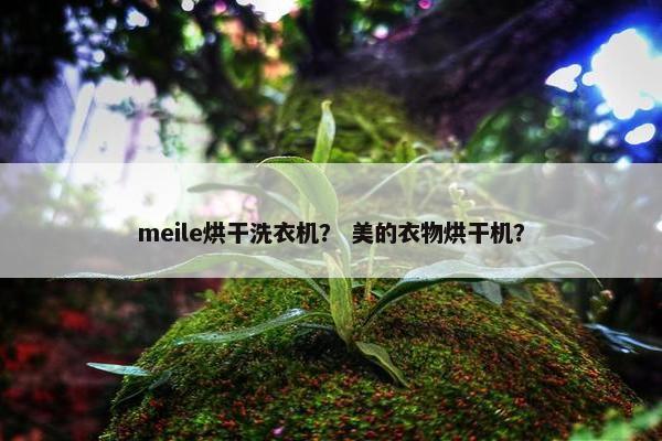 meile烘干洗衣机？ 美的衣物烘干机？
