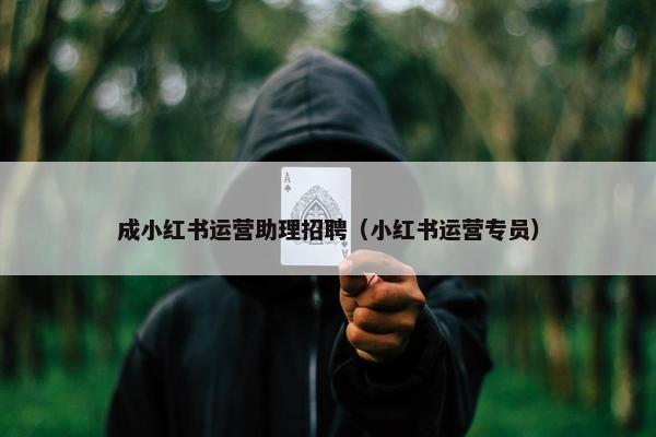成小红书运营助理招聘（小红书运营专员）