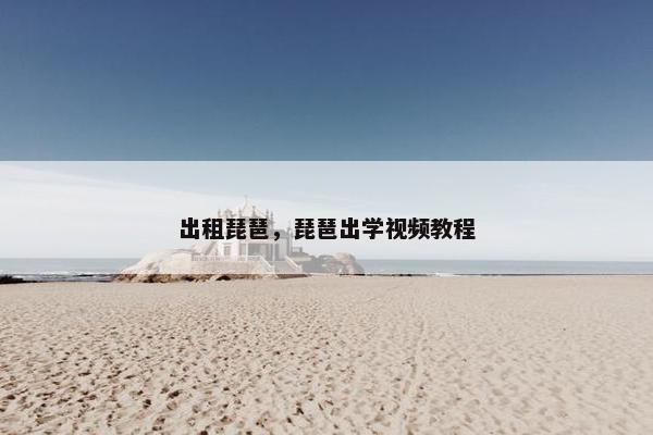 出租琵琶，琵琶出学视频教程