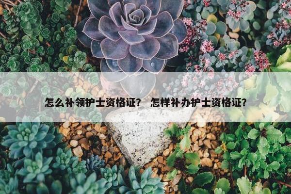怎么补领护士资格证？ 怎样补办护士资格证？
