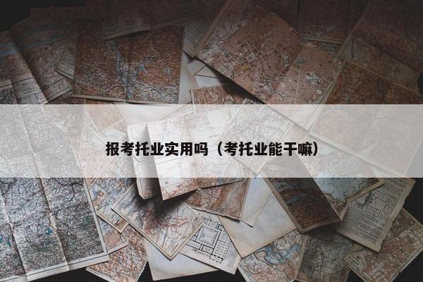 报考托业实用吗（考托业能干嘛）