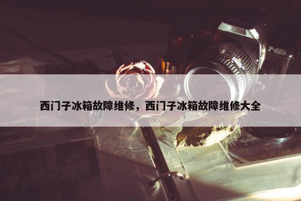 西门子冰箱故障维修，西门子冰箱故障维修大全