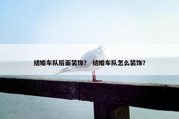 结婚车队后面装饰？ 结婚车队怎么装饰？
