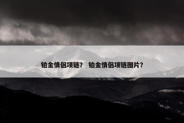 铂金情侣项链？ 铂金情侣项链图片？