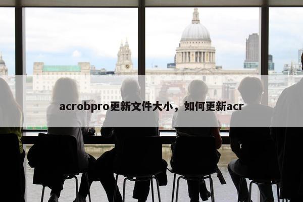 acrobpro更新文件大小，如何更新acr