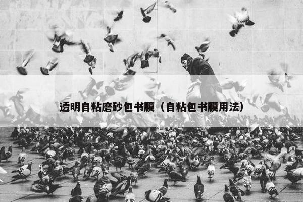 透明自粘磨砂包书膜（自粘包书膜用法）