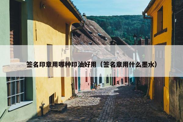 签名印章用哪种印油好用（签名章用什么墨水）