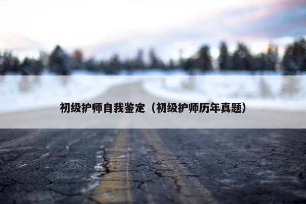 初级护师自我鉴定（初级护师历年真题）