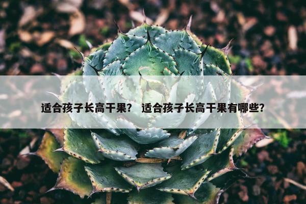 适合孩子长高干果？ 适合孩子长高干果有哪些？