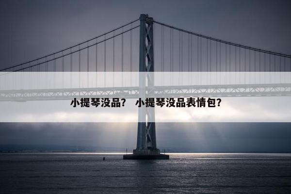 小提琴没品？ 小提琴没品表情包？
