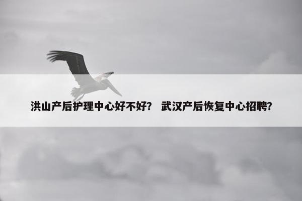 洪山产后护理中心好不好？ 武汉产后恢复中心招聘？
