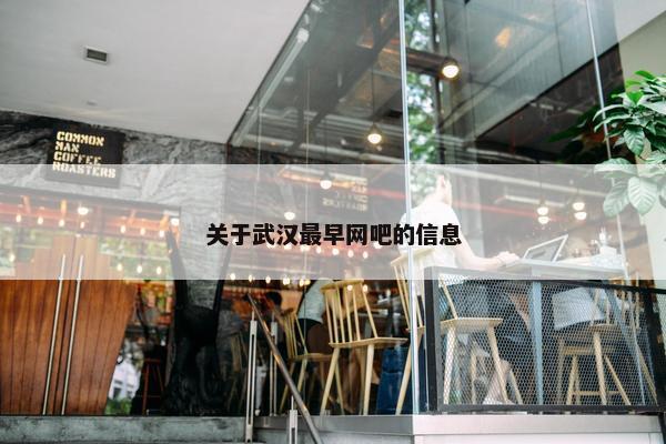 关于武汉最早网吧的信息