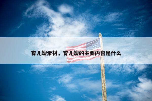 育儿嫂素材，育儿嫂的主要内容是什么