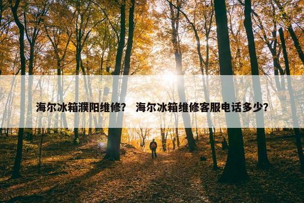 海尔冰箱濮阳维修？ 海尔冰箱维修客服电话多少？