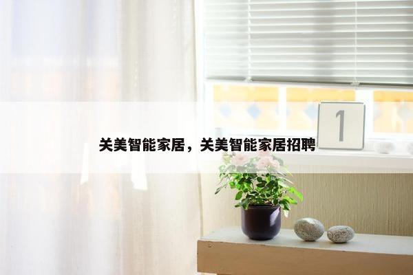 关美智能家居，关美智能家居招聘