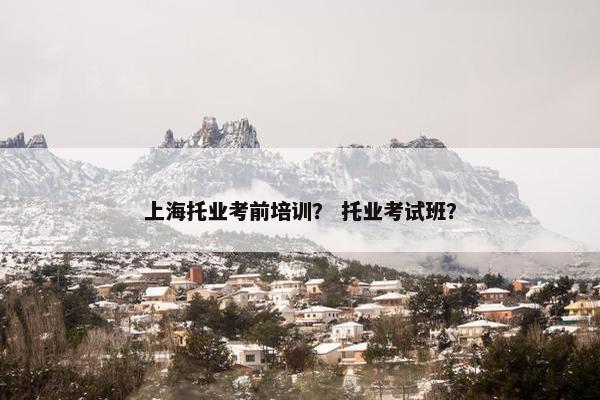 上海托业考前培训？ 托业考试班？