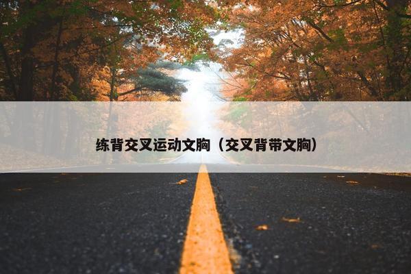 练背交叉运动文胸（交叉背带文胸）