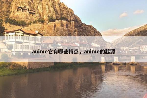 anime它有哪些特点，anime的起源