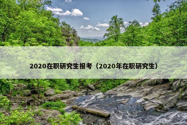 2020在职研究生报考（2020年在职研究生）