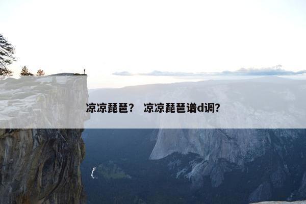 凉凉琵琶？ 凉凉琵琶谱d调？