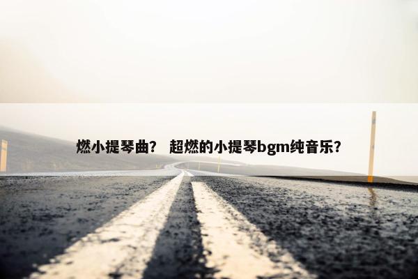 燃小提琴曲? 超燃的小提琴bgm纯音乐? 燃小提琴曲? 超燃的小提琴bgm纯音乐?