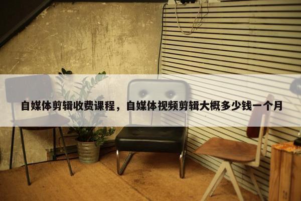 自媒体剪辑收费课程，自媒体视频剪辑大概多少钱一个月