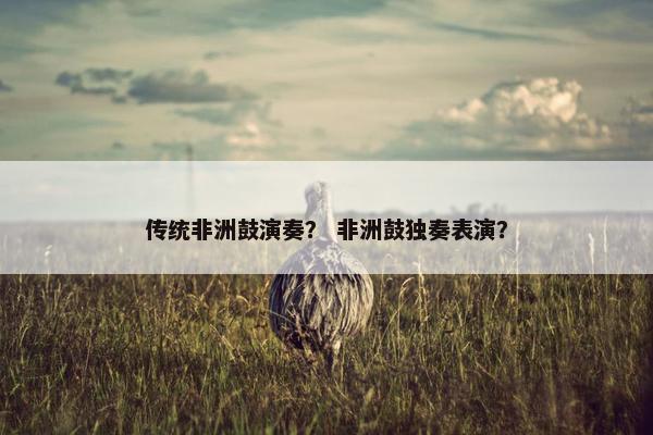 传统非洲鼓演奏？ 非洲鼓独奏表演？