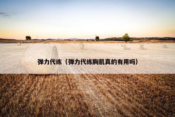 弹力代练（弹力代练胸肌真的有用吗）