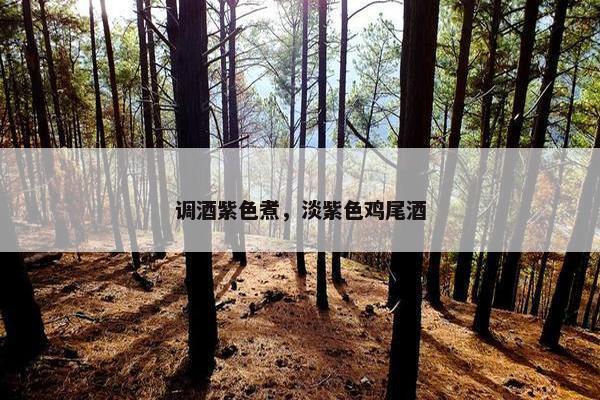 调酒紫色煮，淡紫色鸡尾酒