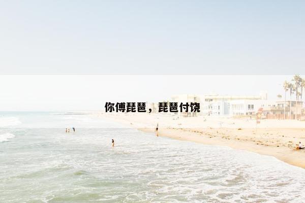 你傅琵琶，琵琶付饶