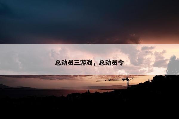 总动员三游戏，总动员令