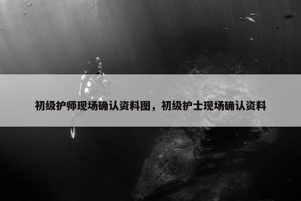 初级护师现场确认资料图，初级护士现场确认资料