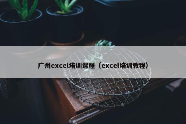 广州excel培训课程（excel培训教程）