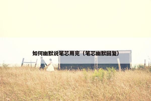 如何幽默说笔芯用完（笔芯幽默回复）
