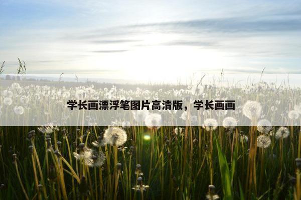 学长画漂浮笔图片高清版，学长画画